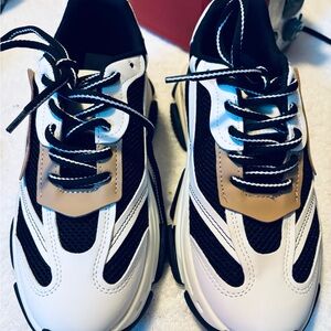 Steve Madden Black and White Sneakers
